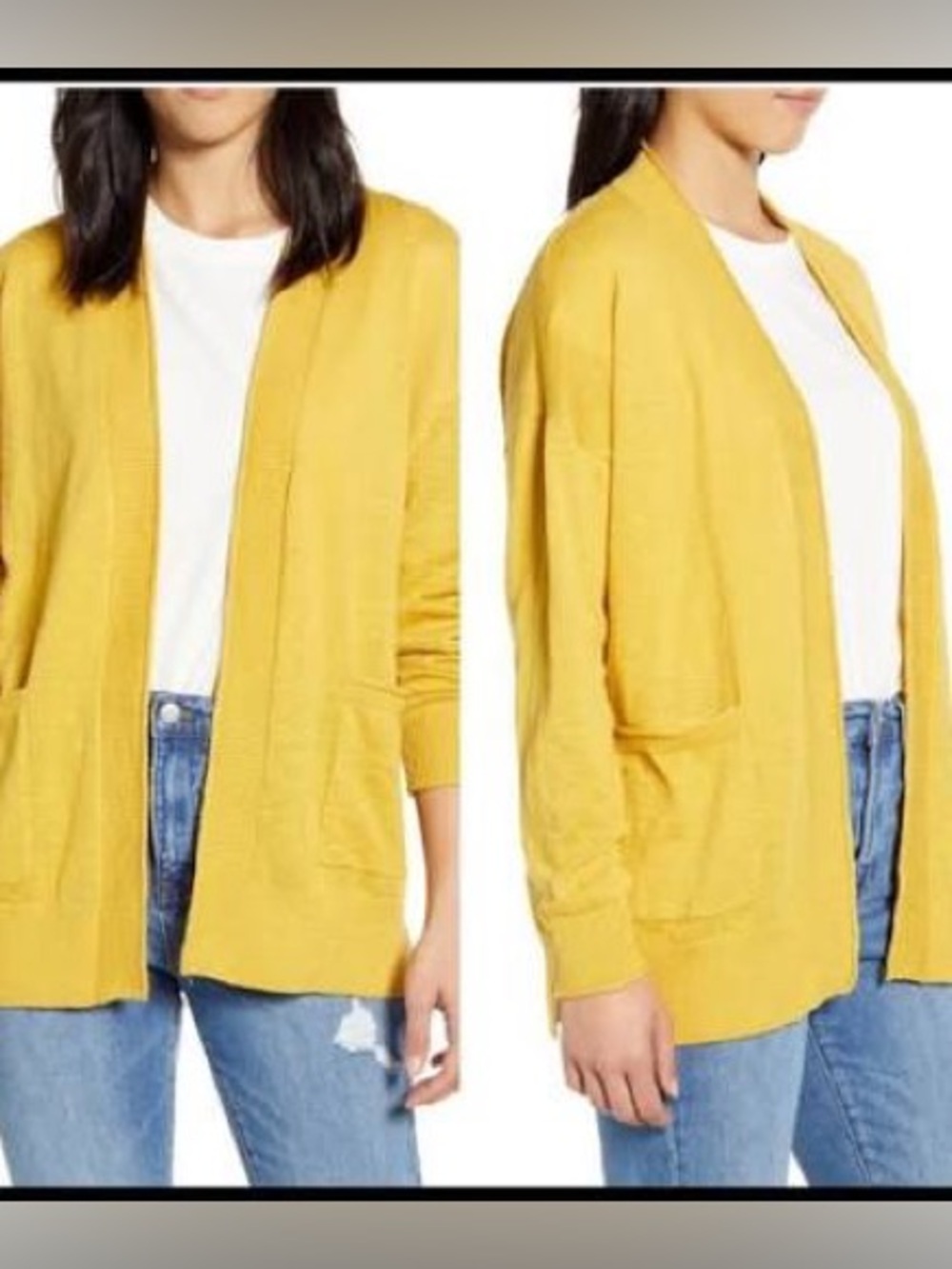 NWT Madewell Bradley Cardigan in Greek Gold size S